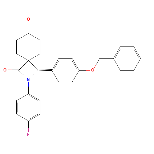 (3R)-2-(4-Fluorophenyl)-3-[4-(phenylmethoxy)phenyl]-2-azaspiro[3.5]nonane-1,7-dione (CAS: 194367-70-9) - Related Chemical Product