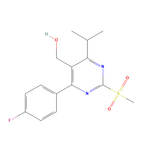 4-(4-Fluorophenyl)-5-hydroxymethyl-6-isopropyl-2-methylsulfonylpyrimidine (CAS: 849470-59-3) - Related Chemical Product