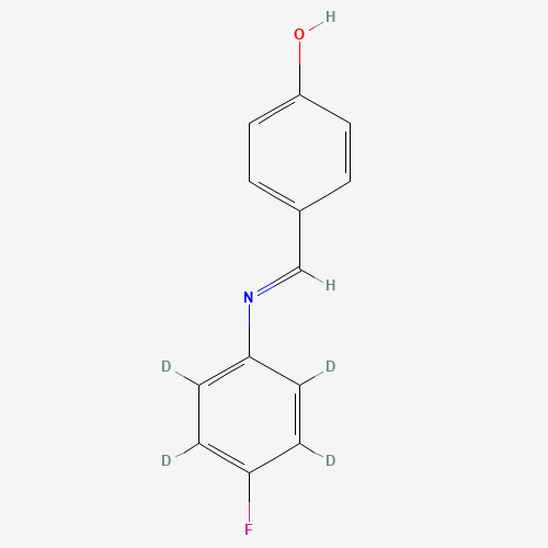 4-{[(p-Fluorophenyl)imino]methyl}phenol-d4 (CAS: 1185243-77-9) - Related Chemical Product
