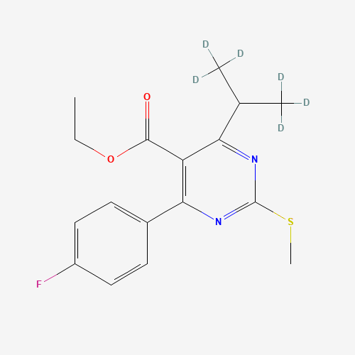 [4-(4-Fluorophenyl)-6-(1-methylethyl)-2-(methylsulfinyl)-5-pyrimidinyl]-ethyl Ester-d6 (CAS: 1189487-47-5) - Related Chemical Product