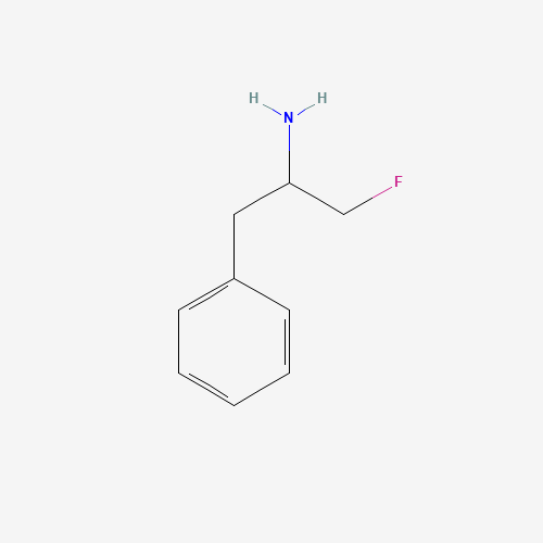 1-Fluoro-3-phenylpropan-2-amine (CAS: 70824-86-1) - Chemical Structure and Molecular Formula 