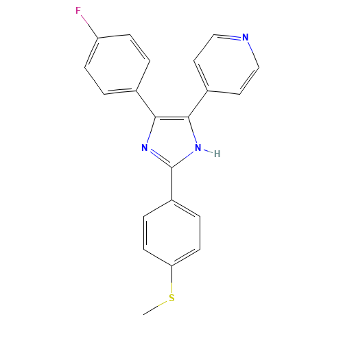 4-[4-(4-Fluorophenyl)-2-[4-(methylthio)phenyl]-1H-imidazol-5-yl]pyridine (CAS: 152121-44-3) - Related Chemical Product