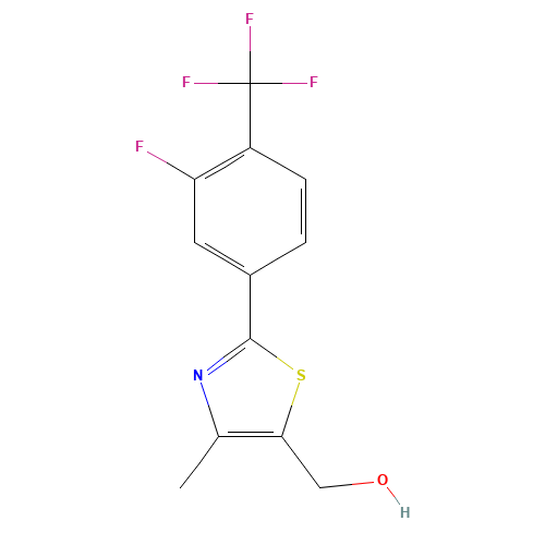 2-[3-Fluoro-4-(trifluoromethyl)phenyl]-4-methyl-5-hydroxymethyl Thiazole (CAS: 317319-27-0) - Related Chemical Product