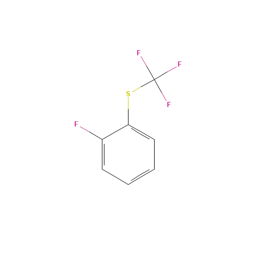 1-Fluoro-2-(trifluoromethyl)thio-benzene (CAS: 1978-16-1) - Chemical Structure and Molecular Formula 