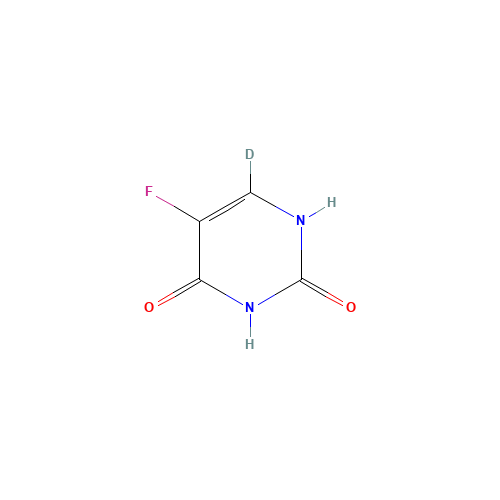 5-Fluorouracil-6-d1 (CAS: 90344-84-6) - Chemical Structure and Molecular Formula 