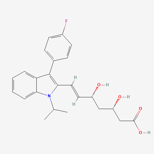 (3S,5R)-Fluvastatin Sodium Salt (CAS: 155229-76-8) - Chemical Structure and Molecular Formula 