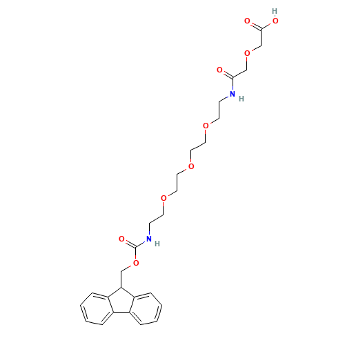 17-(Fmoc-amino)-5-oxo-6-aza-3,9,12,15-tetraoxaheptadecanoic Acid (CAS: 489427-26-1) - Related Chemical Product