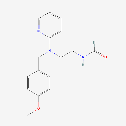 N'-Formyl-N-(4-methoxybenzyl)-N-(2-pyridinyl)-1,2-ethanediamine (CAS: 109912-29-0) - Chemical Structure and Molecular Formula 