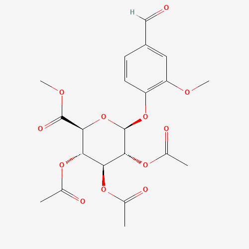 4-Formyl-2-methoxyphenyl b-D-Glucopyranosiduronic Acid Triacetate Methyl Ester (CAS: 704885-44-9) - Related Chemical Product