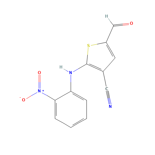 5-Formyl-2-[(2-nitrophenyl)amino]-3-cyanothiophene (CAS: 186792-87-0) - Related Chemical Product