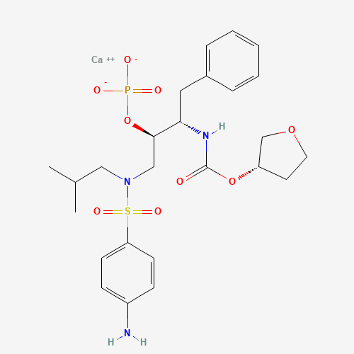 Fosamprenavir Calcium Salt (CAS: 226700-81-8) - Chemical Structure and Molecular Formula 