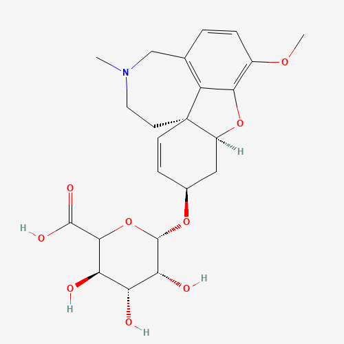 Galanthamine b-D-Glucuronide >70% (CAS: 464189-56-8) - Chemical Structure and Molecular Formula 