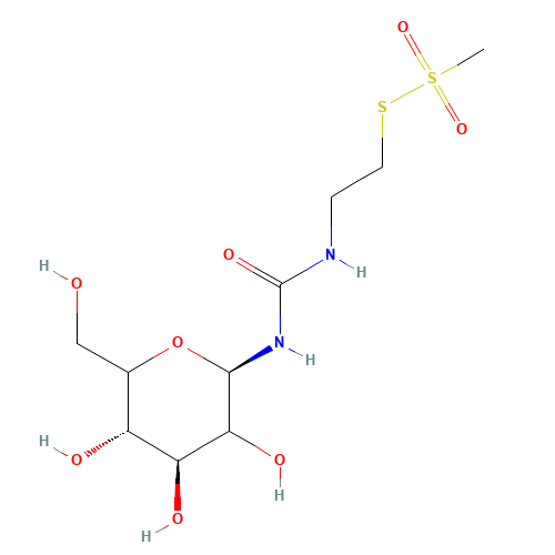 N-(b-D-Glucopyranosyl)-N'-[(2-methanethiosulfonyl)ethyl] Urea (CAS: 550325-52-5) - Related Chemical Product