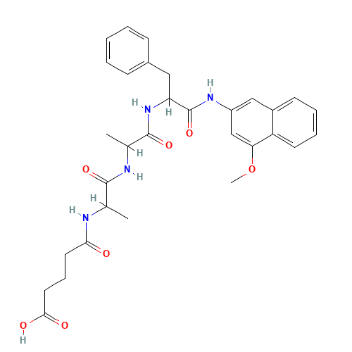 Glutaryl-Ala-Ala-Phe-4-methoxy-b-naphthylamide (CAS: 79642-99-2) - Related Chemical Product