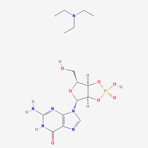 Guanosine 2',3'-Cyclic Monophosphate Triethylamine Salt (CAS: 73647-09-3) - Chemical Structure and Molecular Formula 