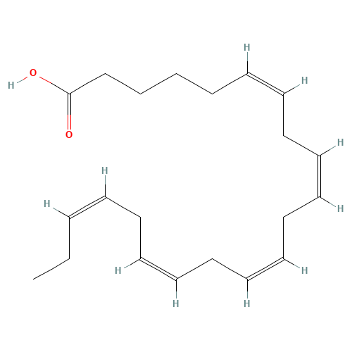 (all-Z)-6,9,12,15,18-Heneicosapentaenoic Acid (CAS: 24257-10-1) - Chemical Structure and Molecular Formula 
