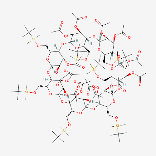 Heptakis(6-O-tert-butyldimethylsilyl)-b-cyclodextrin Tetradecaacetate (CAS: 123172-94-1) - Related Chemical Product