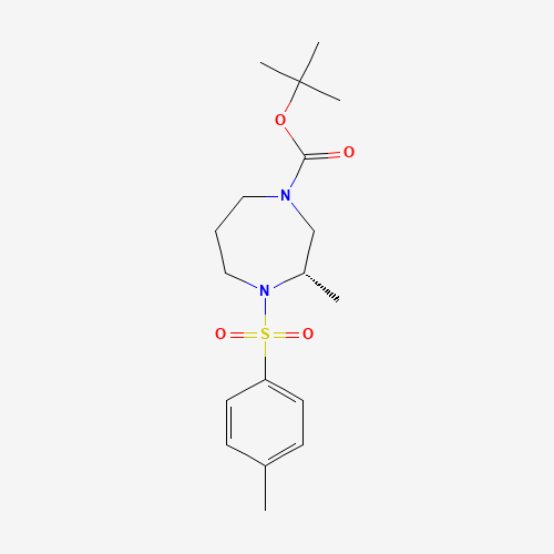 Hexahydro-2-methyl-1-(p-toluenesulfonyl)-4-(t-butoxycarbonyl)-1,4-diazepine (CAS: 1246814-73-2) - Related Chemical Product