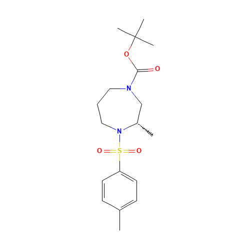 Hexahydro-2-methyl-1-(p-toluenesulfonyl)-4-(t-butoxycarbonyl)-1,4-diazepine (CAS: 1246814-73-2) - Related Chemical Product