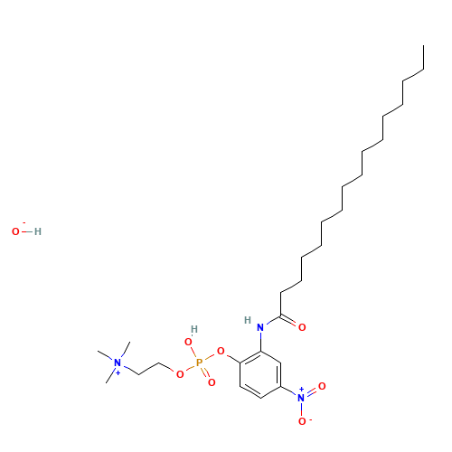 2-(N-Hexadecanoylamino)-4-nitrophenylphosphocholine Hydroxide (CAS: 60438-73-5) - Related Chemical Product