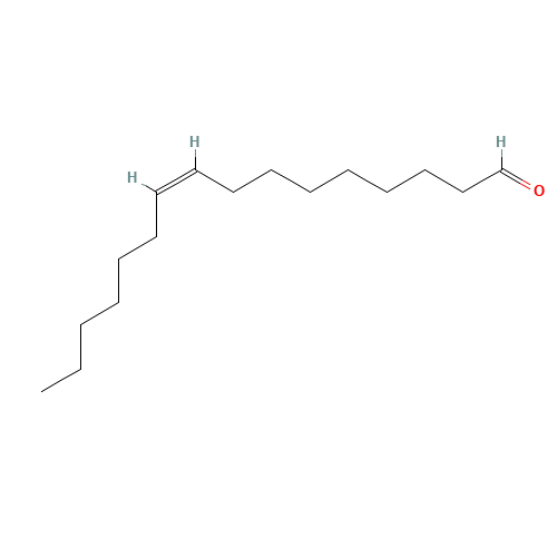 (Z)-9-Hexadecenal (CAS: 56219-04-6) - Chemical Structure and Molecular Formula 