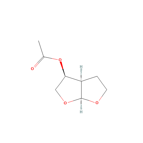 (3S,3aR,6aS)-Hexahydrofuro[2,3-b]furan-3-yl Acetate (CAS: 162020-29-3) - Related Chemical Product