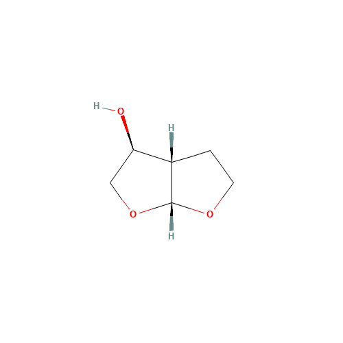 (3S,3aS,6aR)-Hexahydrofuro[2,3-b]furan-3-ol (CAS: 252873-50-0) - Chemical Structure and Molecular Formula 