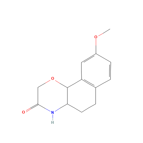 (+)-3,4,4a,5,6,10b-Hexahydro-9-methoxy-2H-naphtho[1,2-b][1,4]oxazin-3-one (CAS: 153153-60-7) - Related Chemical Product