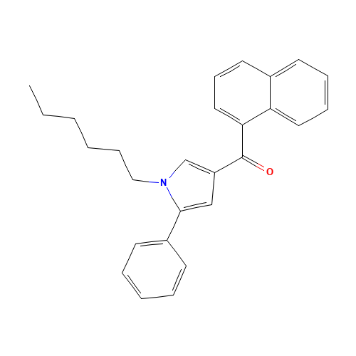 1-Hexyl-2-phenyl-4-(1-naphthoyl)pyrrole (CAS: 914458-20-1) - Related Chemical Product