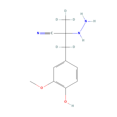 2-Hydrazino-a-(4-hydroxy-3-methoxybenzyl)propionitrile-d5 (CAS: 1189658-77-2) - Related Chemical Product