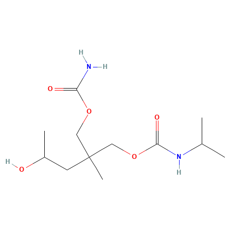 Hydroxy Carisoprodol (CAS: 3424-34-8) - Chemical Structure and Molecular Formula 