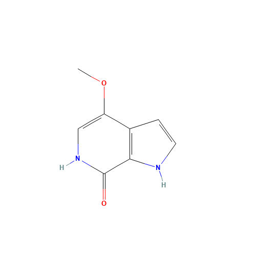 7-Hydroxy-4-methoxy-6-azaindole (CAS: 917918-80-0) - Chemical Structure and Molecular Formula 