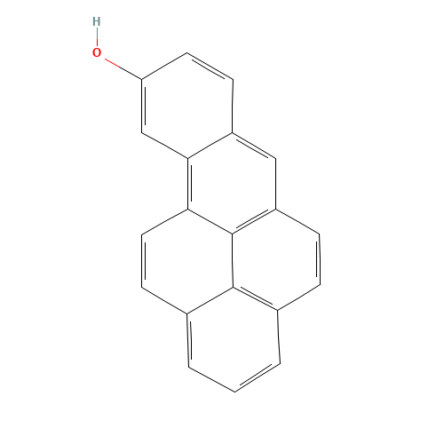 9-Hydroxy Benzopyrene (CAS: 17573-21-6) - Chemical Structure and Molecular Formula 
