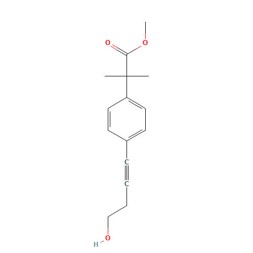4-(4-Hydroxy-1-butynl)-a,a-dimethylbenzeneacetic Acid Methyl Ester (CAS: 154825-93-1) - Related Chemical Product