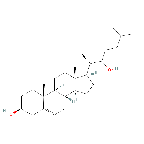 22-Hydroxy Cholesterol (CAS: 17711-16-9) - Chemical Structure and Molecular Formula 