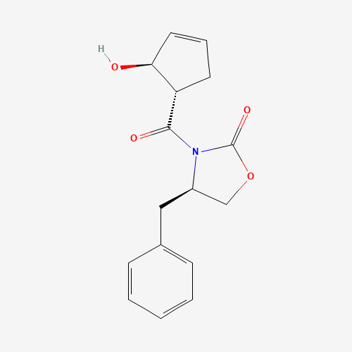 (4R)-3-[[(1S,2S)-2-Hydroxy-3-cyclopenten-1-yl]carbonyl]-4-(phenylmethyl)-2-oxazolidinone (CAS: 324741-99-3) - Related Chemical Product
