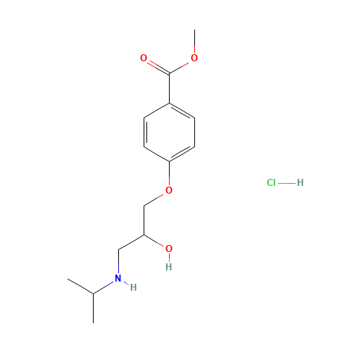 4-(2-Hydroxy-3-isopropylaminopropoxy)benzoic Acid Methyl Ester Hydrochloride (CAS: 33947-96-5) - Related Chemical Product