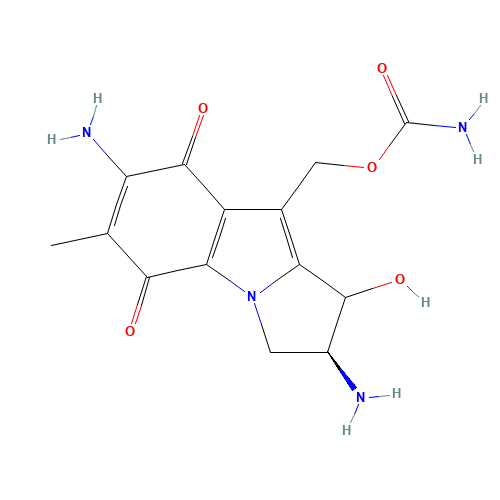 1-Hydroxy-2,7-diamino Mitosene (CAS: 1192552-64-9) - Chemical Structure and Molecular Formula 