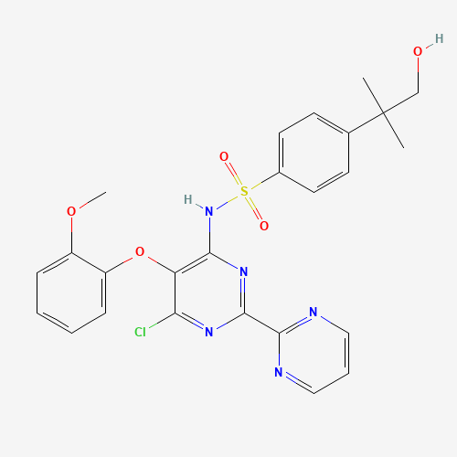 4-(2-Hydroxy-1,1-dimethylethyl)-N-[6-chloro-5-(2-methoxyphenoxy)-(2,2'-bipyrimidin)-4-yl]benzenesulfonamide (CAS: 1076198-22-5) - Related Chemical Product