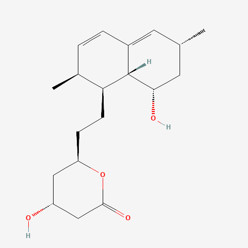 6(R)-[2-(8(S)-Hydroxy]-2(S),6(R)-dimethyl-1,2,6,7,8,8a(R)-hexahydro-1(S)-naphthyl]ethyl-4(R)-hydroxy-3,4,5,6-tetrahydro-2H-pyran-2-one (CAS: 79952-42-4) - Related Chemical Product