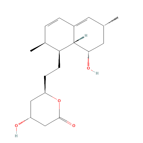 6(R)-[2-(8(S)-Hydroxy]-2(S),6(R)-dimethyl-1,2,6,7,8,8a(R)-hexahydro-1(S)-naphthyl]ethyl-4(R)-hydroxy-3,4,5,6-tetrahydro-2H-pyran-2-one (CAS: 79952-42-4) - Related Chemical Product
