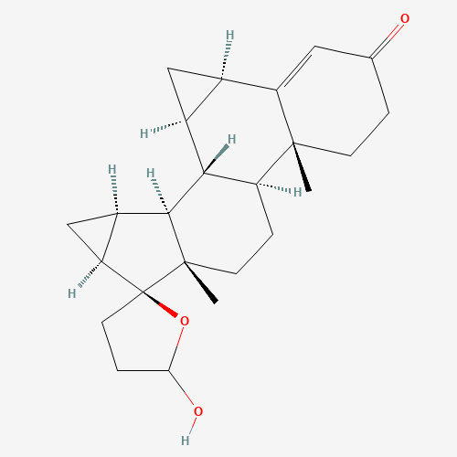5'-Hydroxy Drospirenone (CAS: 863329-71-9) - Chemical Structure and Molecular Formula 