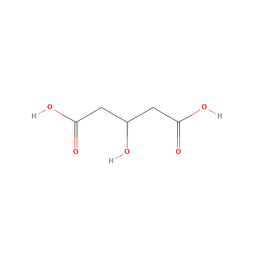 3-Hydroxyglutaric Acid (CAS: 638-18-6) - Chemical Structure and Molecular Formula 