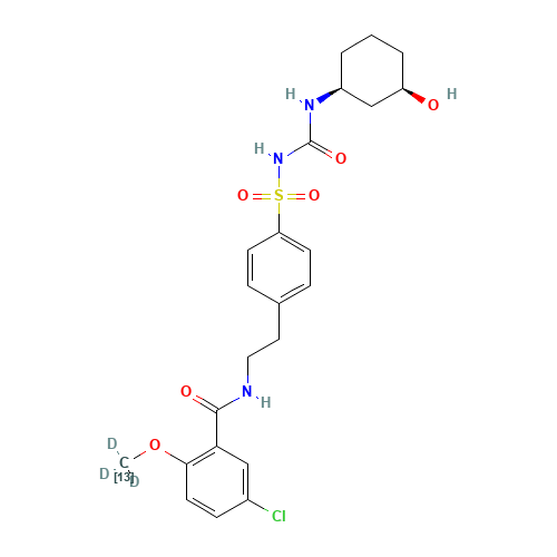 rac cis-3-Hydroxy Glyburide-13C,d3 (CAS: 1217848-91-3) - Related Chemical Product