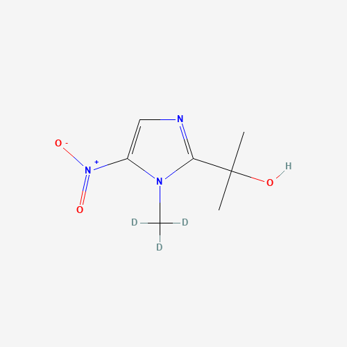 Hydroxy Ipronidazole-d3 (CAS: 1156508-86-9) - Chemical Structure and Molecular Formula 