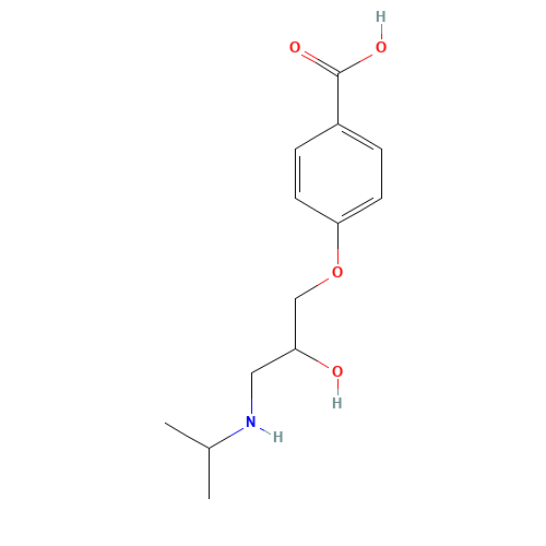 4-(2-Hydroxy-3-isopropylaminopropoxy)benzoic Acid (CAS: 72570-70-8) - Related Chemical Product