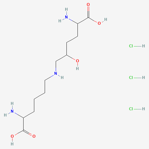 (2S,2'S,5R)-5-Hydroxy Lysinonorleucine Hydrochloride (CAS: 869184-37-2) - Chemical Structure and Molecular Formula 