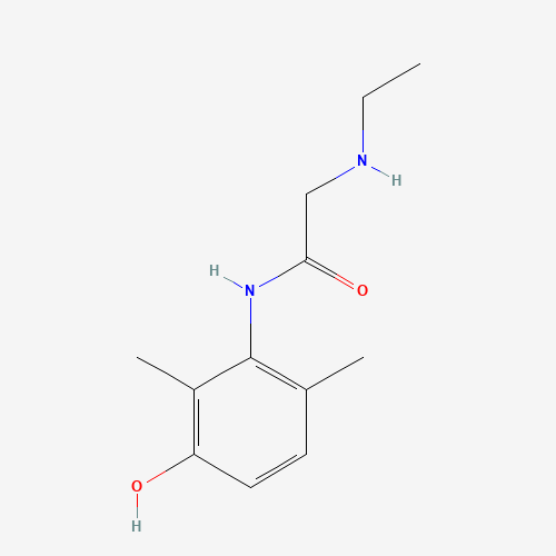 3-Hydroxy-N-desethyl Lidocaine (CAS: 34604-56-3) - Chemical Structure and Molecular Formula 