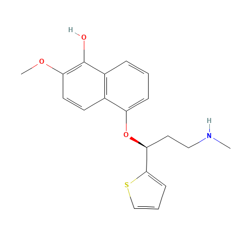 5-Hydroxy-6-methoxy Duloxetine (CAS: 741693-79-8) - Chemical Structure and Molecular Formula 