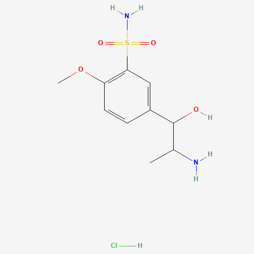 3-Hydroxy-3-(4'-methoxy-3'-sulfonamidophenyl)-2-propylamine, Hydrochloride (CAS: 86225-64-1) - Related Chemical Product